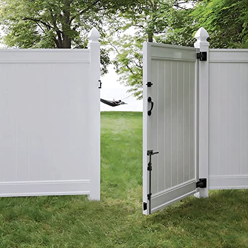 Djsunpacking 18" Heavy Duty Cane Bolt Gate Drop Rod-Steel Gate Ground Latch Designed For Wood Metal Vinyl Gates Or Double Doors Fence Applications #TOP5