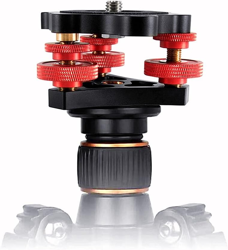 Tripod Leveling Head Camera Tripod Leveler Base with +/-5 Degree Precision Adjustment Tripod Head for Panoramic Head Ball Head Camera Video Head