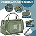 Petsfit Transportbox Katze Hund faltbar Transporttasche Hundetasche für Katzen Hunde, Hochwertige Tragetasche Hund Katze mit Schultergurt und weiches expandierbare Kissen,groß