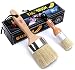 Chalk & Wax Paint Brush Furniture - Painting or Waxing - Milk Paint - Dark or Clear Soft Wax, Home Decor, Cabinets, Stencils & Woods - Natural Bristles 1 Small Round & 1 Large Oval Brushes
