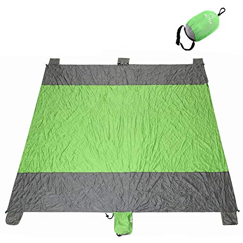 CRSM Stuoia di Campeggio Esterna Mat Mat Coperta da Picnic 240 * 230 Cm Pieghevole Grande Spiaggia Mat Verde 240 * 230 Cm