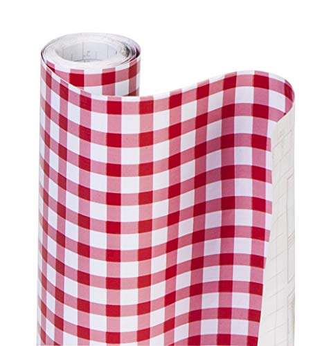 Smart Design Shelf Liner w/ Decorative Adhesive - Washable Cutable Material - Non Slip & Peel Design - for Shelves, Drawers, & Flat Surfaces - Kitchen (18 Inch x 20 Feet) [Antique Bisque Lattice]