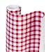 DAZZ 8607202 Ruby Red Gingham Adhesive Decorative Shelf Liner