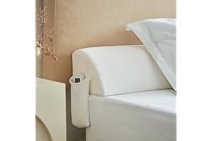 Bed Wedge Pillow | Bed Mattress Gap Filler for Headboards (0-7") |...