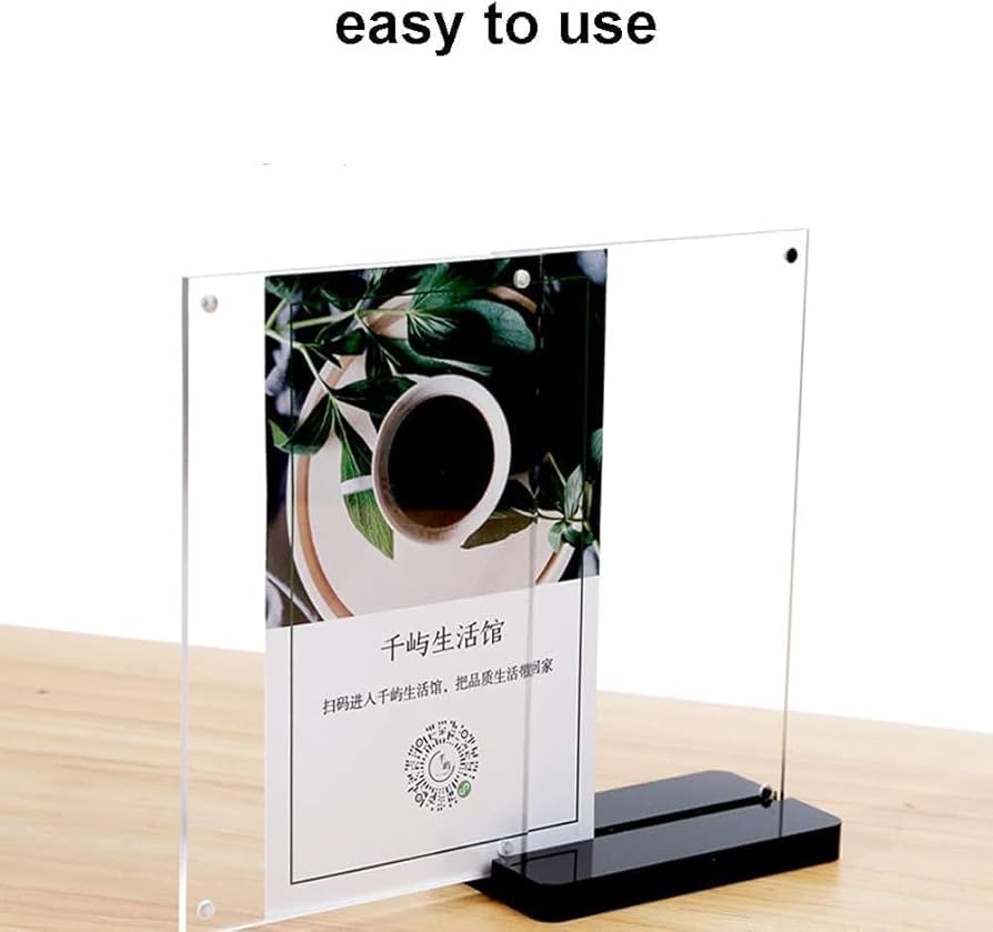 SVIAO サインホルダー フォトフレーム 透明アクリル メニュースタンド Amazon.co.jp: SVIAO サインホルダー フォトフレーム 透明