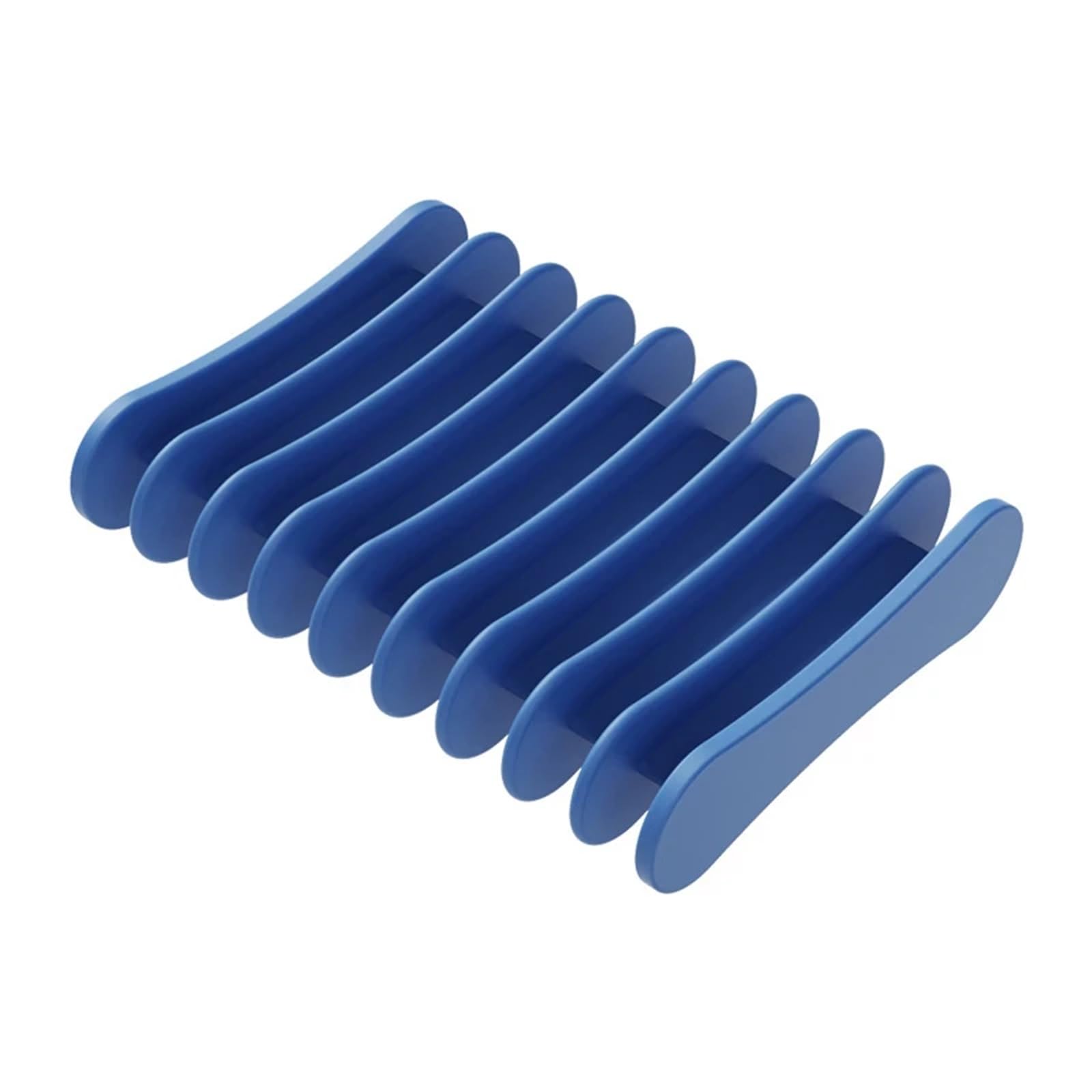 Jabonera Antideslizante, Paquete de 3 jaboneras autodrenantes Silicona, Soporte Compacto, Multicolor(Blue)