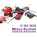 Swpeet 10Pcs V-153-1C25 Micro Limit Switch Long Hinge Roller Momentary Cherry Push Button SPDT Snap Action Perfect for Arduino, Appliance and Electronic Equipment