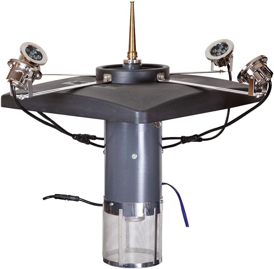 Scott Aerator Color Changing Residential Outdoor Fountain LED Light Set for Fountains & Display Aerators | Three Bulb Color Changing LED Light Kit with 150 Ft Electric Cord (Fountain not Included)