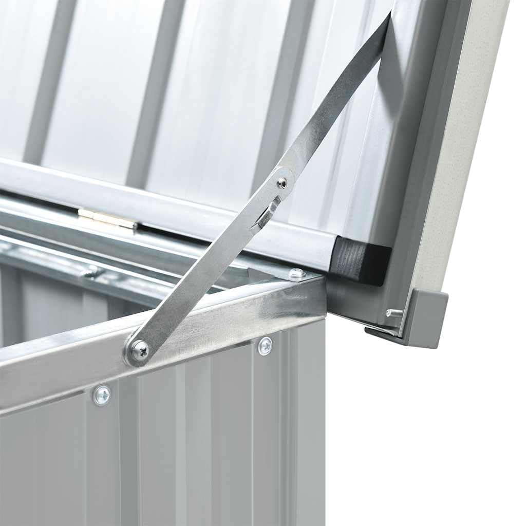 vidaXL Caja de almacenaje para jardín gris 171x99x93 cm