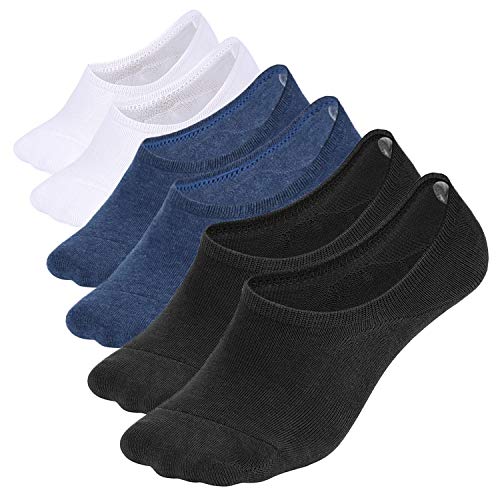 Image of WHISPER DEER No Show Socks Men Invisible Low cut Loafer Sneaker Socks Non-Slip