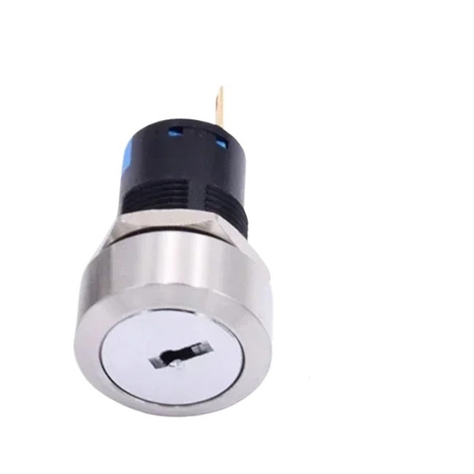 Interruptor selector de llave giratoria de metal impermeable 16 mm 19 mm 22 mm 2 3 posiciones de acero inoxidable interruptor de bloqueo de botón (Harness, 3 posición(6 pines)