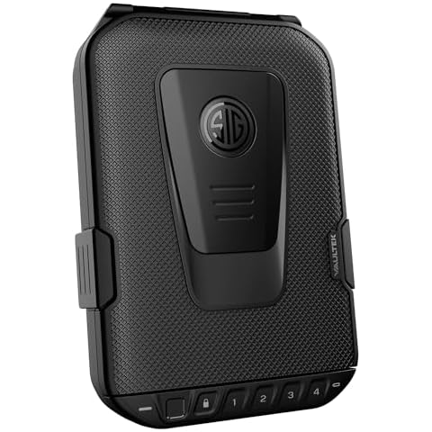 VAULTEK SIG SAUER Edition LifePod Secure Waterproof Travel Case Rugged Electronic Lock Box Travel Organizer Portable Handgun Case with Backlit Keypad (Biometric) Cover