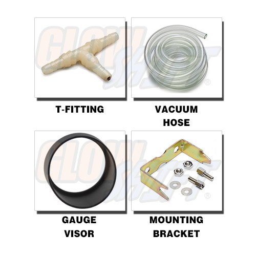 Glowshift GS-T03 Tinted Series Vacuum Gauge Kit thumb #1