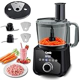 Camic Procesador de Alimentos 1500W - Robot de Cocina Compacto con Bol de 2,5 L, 6 Funciones, PowerChop, Disco 3 en 1, Fácil Montaje para una Variedad de Tareas de Cocina