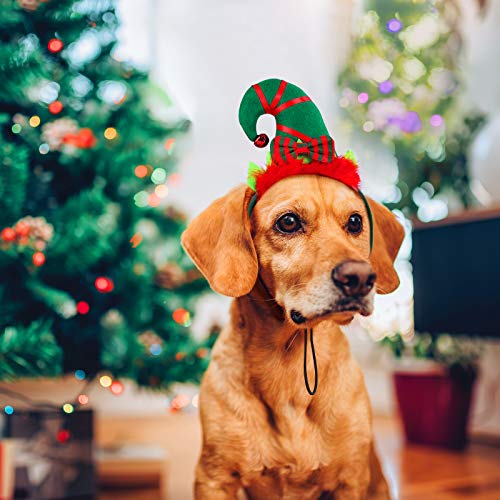 ANECO 3 Pack Christmas Puppy Dog Elf Headband Christmas Pet Elf Costume Hair Hoop Pet Hat for Dog Puppy Cat - Image 5