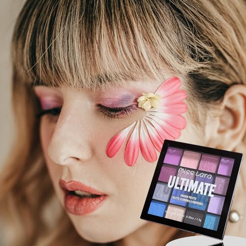 Xumann Purple Blue Eyeshadow Palette, 16Color Long Lasting Waterproof Eye Shadow Pallets for Women Make up - Image 7