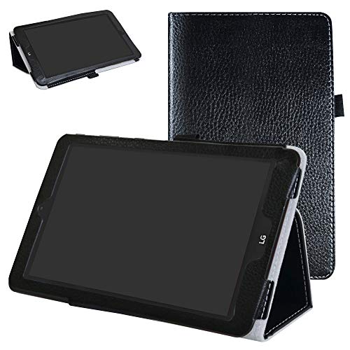 T-Mobile for LG G Pad X2 8.0 Plus/Sprint G Pad F2 8.0 Case,Mama Mouth PU Leather Folio 2-Folding Stand Cover for 8.0' LG G Pad X2 8.0 Plus Model #V530 / Sprint G Pad F2 8.0#LK460 Tablet,Black