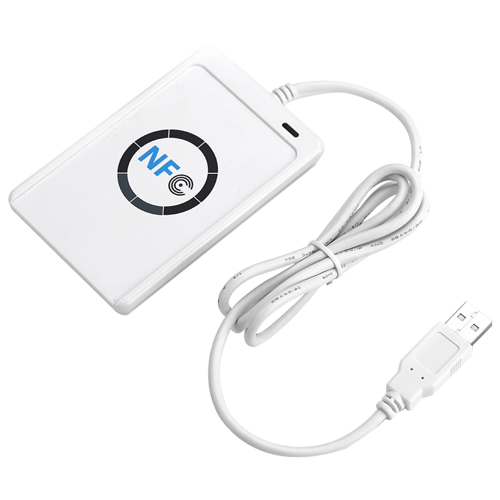 Lettore/scrittore RFID, Lettore RFID NFC Scrittore ISO ACR122U 14443A/B con software libero in kit scrittore lettore RFID bianco