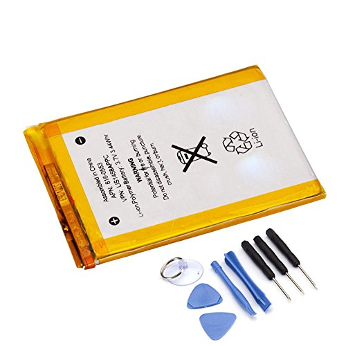Ipod Touch DDS-Dudes Batería Interna de Repuesto de 930 mAh para iPod Touch 4.a generación + Kit de Herramientas de reparación