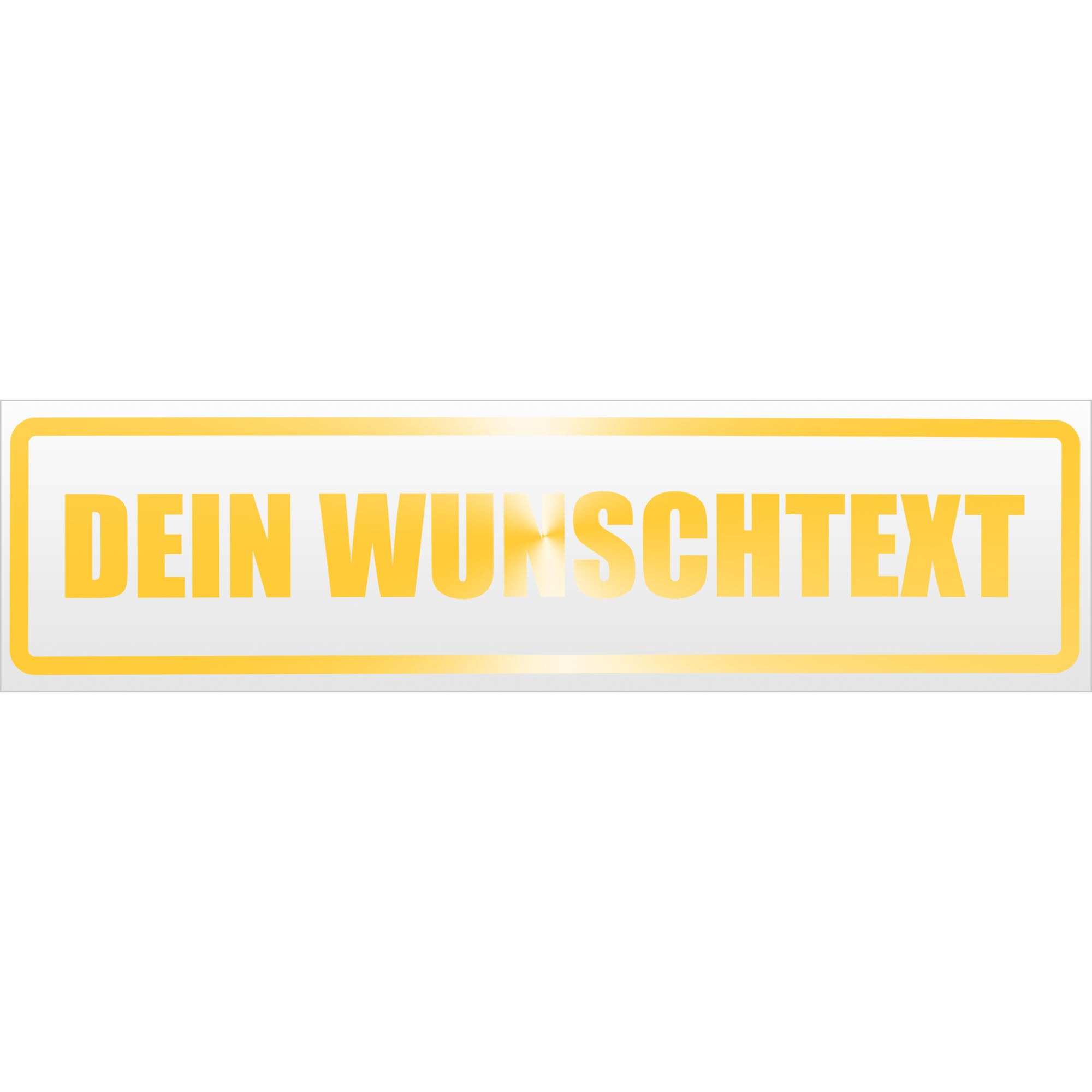 Kiwistar Magnetschild Mit Wunschtext | 20 Cm Gelb, Reflektierend | Magnetisch Für Auto, Tür, Kühlschrank