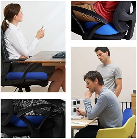 TUAKIMCE Donut Cushion Prostate Seat Doughnuts, Portable Donut Cushion for Pressure Relief, Pressure Cushion for Hemorrhoids, Prostate, Post Natal, Surgery, Pressure Sores- Air Pump Included (Blue)