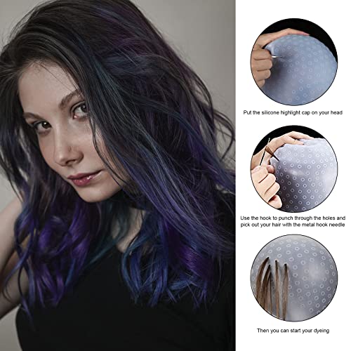 NITAIUN 4 Pezzi Cuffia per Capelli Strumento per