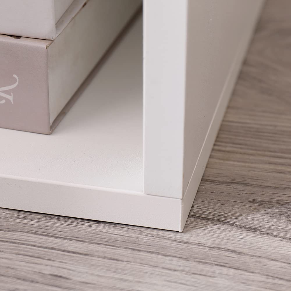 Doppio Cubo arredo portaoggetti Libreria Scaffale Bianco 35x30x70 legno MDF mensola scaffale Design Ufficio ingresso soggiorno