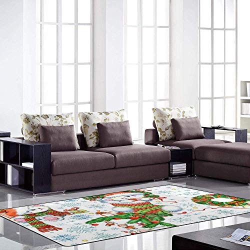 Tapis de surface ours blanc pour salon chaleureux en hiver - 4