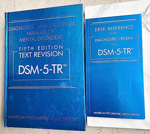DSM 5 tr Diagnostic and Statistical Manual of Mental Disorders HARDCOVER and DSM 5 tr Desk Reference Combo Pack