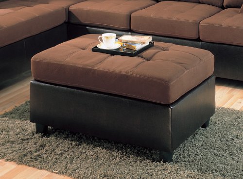 Harlow Two Tone Ottoman by Coaster Furniture