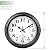 45MinST 12 Inch Indoor/Outdoor Retro Round Waterproof Wall Clock with Thermometer, Silent Non Ticking Battery Operated Quality Quartz Wall Clock Home/Patio Decor(Black Gold)