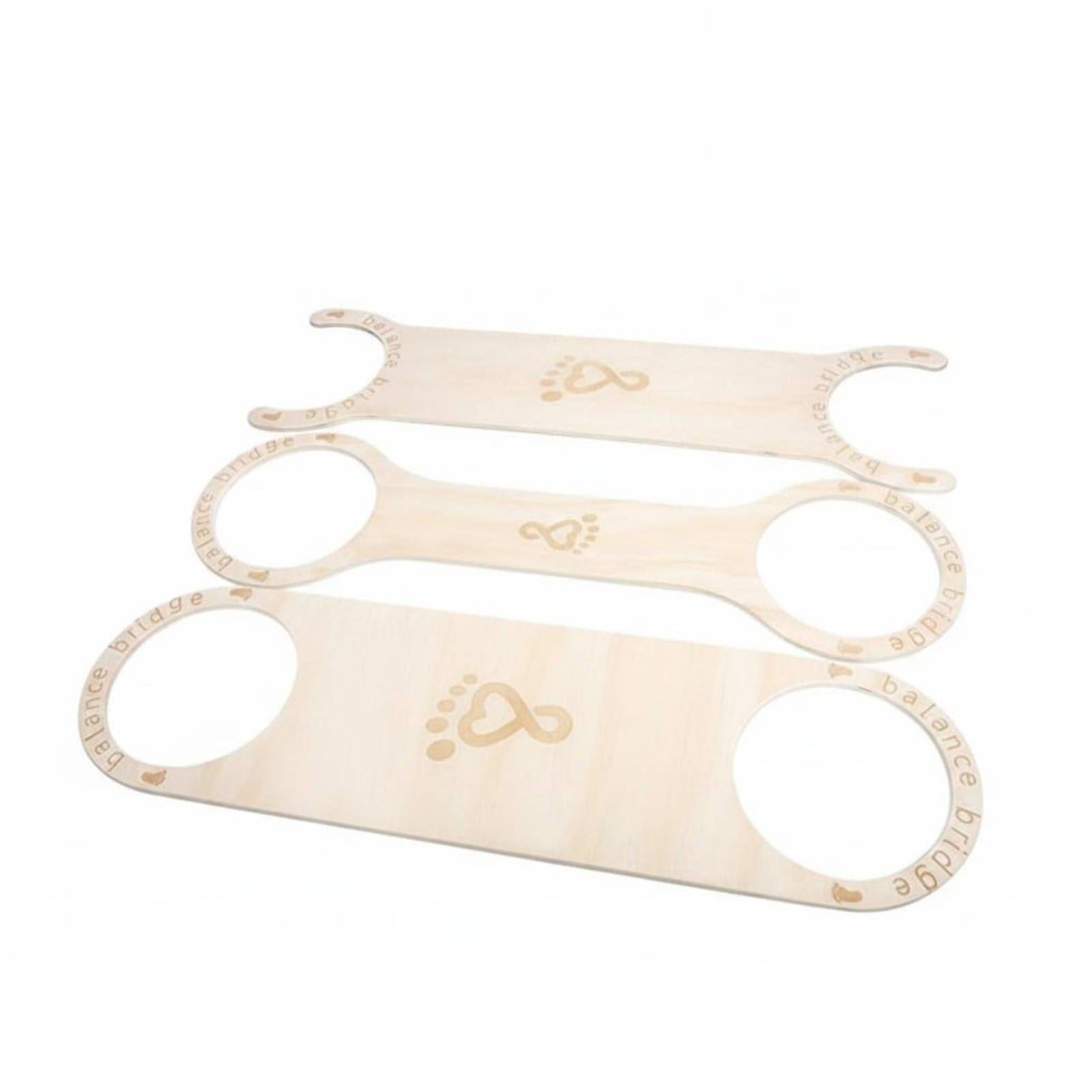 Tavola di Equilibrio per Bambini Tavola, Ponte Di Equilibrio In Legno Con Impronta, Set/Modello Regolare