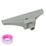 uxcell BSPT1/4 Male Blowing Wind Nozzle, Flat Air Nozzle Orifice Nozzle ABS Air Spray Jet Nozzle with A PTFE Tape for Compressed Air Machine Accessories (110mm/4.3