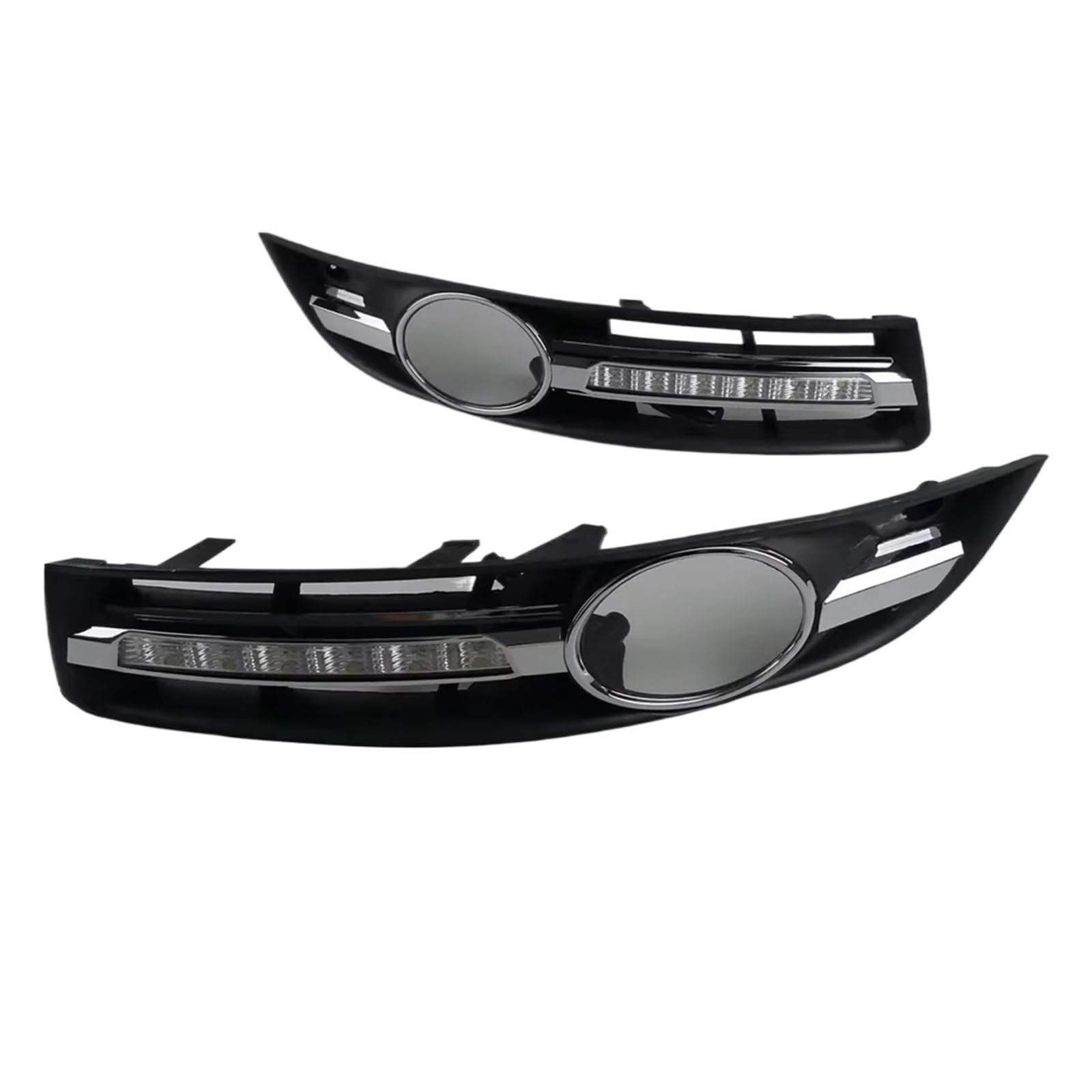 Generico Auto LED 12V Luci Diurne Indicatori Di Direzione Gialli Fari Marcia Diurna Lampada Guida Automatica Fendinebbia Per Passat B6 2007 2008 2009 Fari