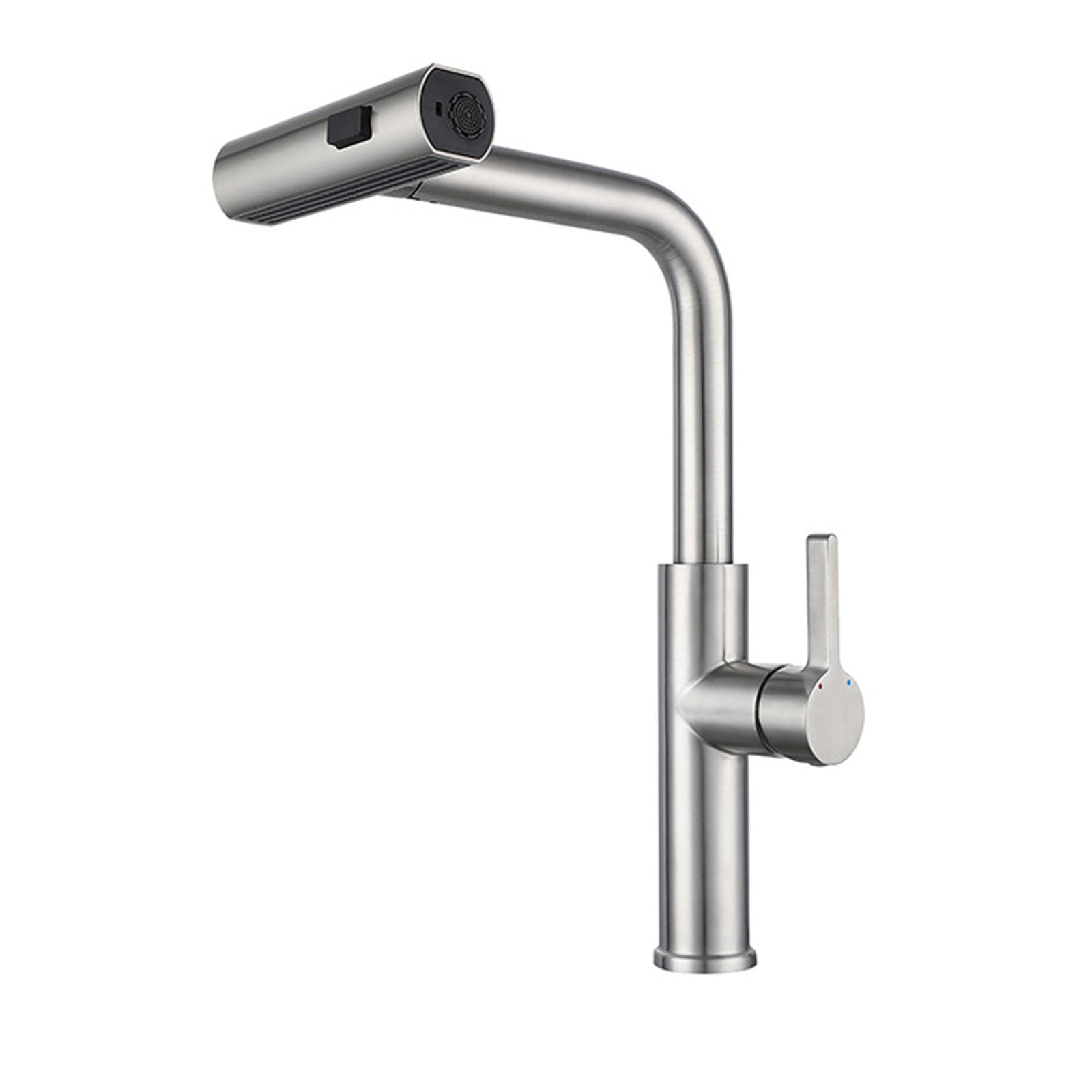 Mitigeur cuisine mitigeur évier douchette extractible inox brossé monotrou