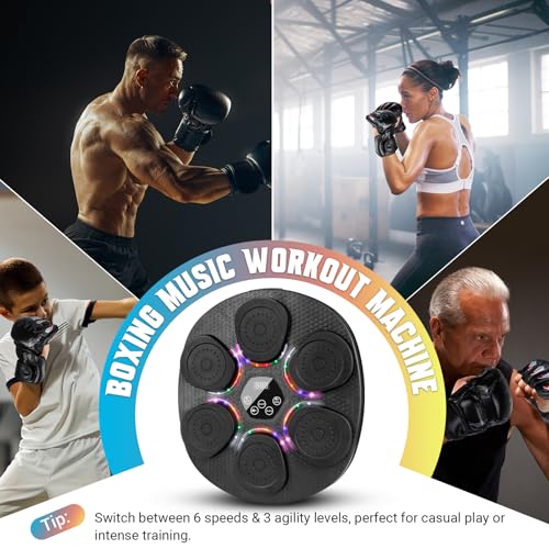 Music Boxing Machine for Adults & Kids, 9 Modes, 6 Speeds & 3 Sensitivity - image 7