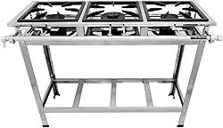 Fogão Industrial 3 Bocas Baixa Pressão