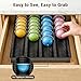 EVERIE Drawer Coffee Pod Organizer for Vertuo Capsules – Holds Up to 40 Large or 52 Small Pods, Space-Saving Insert Tray, Fits Kitchen Cabinets, 15.4