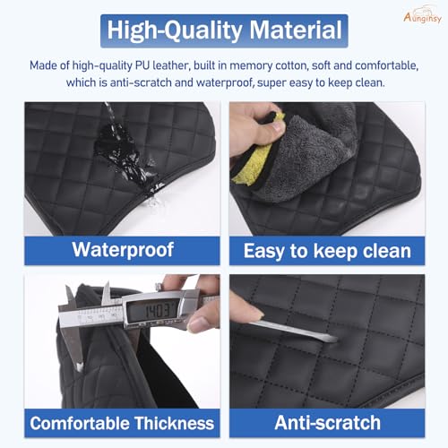 Aunginsy Car Leather Center Console Protector Cover Compatible with Kia Telluride 2020-2026 Center Console Armrest Seat Box Cover Cushion Lid Protector Pad Waterproof Anti-Scratch Interior Accessories by Aunginsy - Image 5