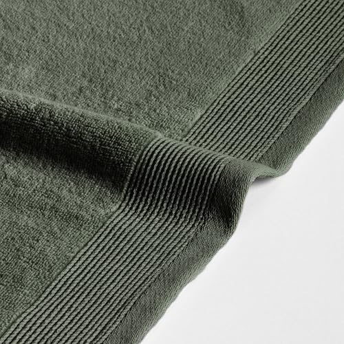 Miniatura 4 de Boheme Juego De 4 Toallas De Ducha Bicolor Harmony Verde Oscuro Y Verde Claro 2 50x100 2 70x140 100 Algodón Zero Twist 600 G M Suaves, Absorbentes Y De Secado Rápido Lavables A Máquina