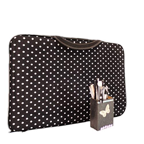 Pasta de Notebook Bolinha Branca 15.6 Polegadas