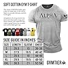 GYMTIER Spartan Forged - Alpha - Men's Gym T-Shirt Bodybuilding Training Workout Lifting Top Clothing, Sport Grey, 4XL #4