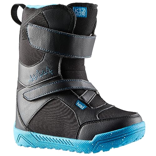 HEAD Kid Lyt Velcro, Bota de Snowboard para Juventud unisex, Negro/Azul, 195