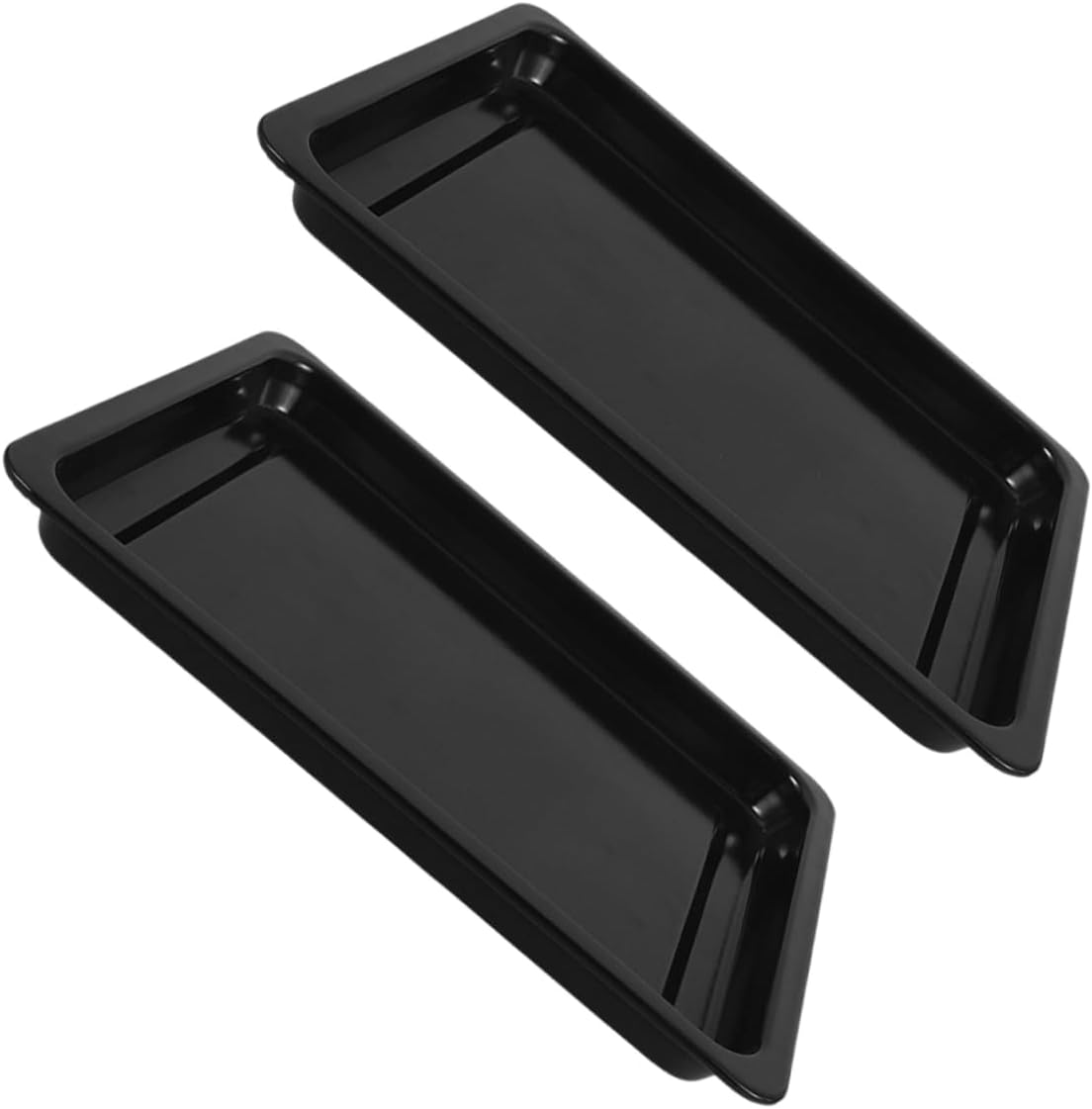 BESTYASH 2pcs Commercial Enamel Baking Trays Jelly Pans Oven Safe Baking for Large Scale