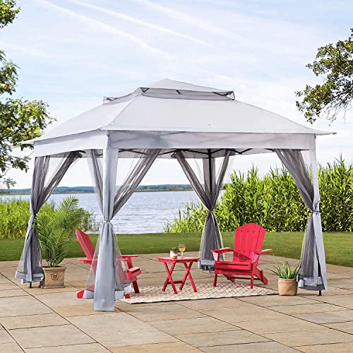 SUNJOY 11x11 ft. Pop-Up Instant Gazebo, Outdoor Portable Steel Frame