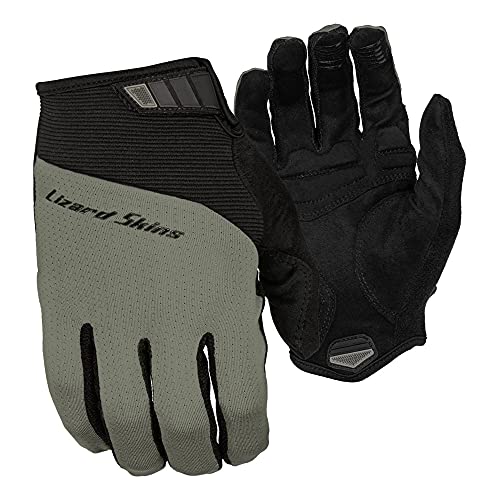 Gants de cyclisme Lizard Skins Monitor Traverse gris titane gant vélo route et VTT taille M