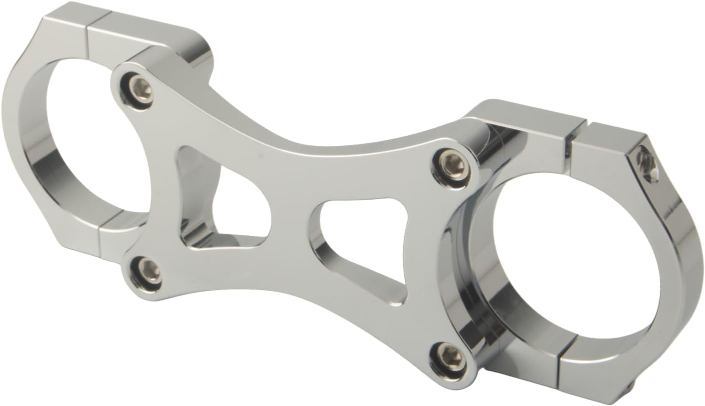 Motorcycle 39mm Aluminum Fork Brace Compatible with Harley Narrow Glide Dyna FXD 91-05 FXR 88-94 Sportster XL 883L 1988-up , Chrome