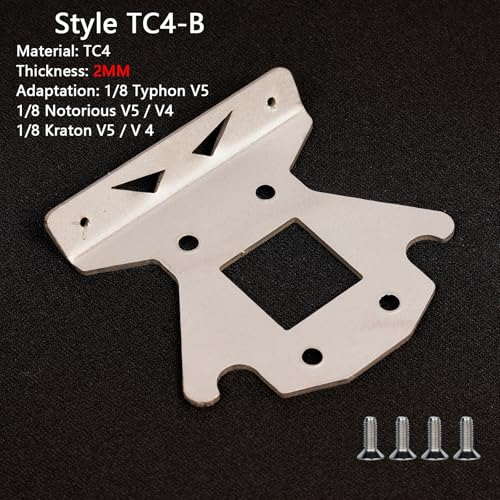 Image of Titanium Sparking Skid Plate Chassis Guard for Arrma 6S,Chassis Armor Undershield Protect | 1 /8 Talion /Typhon V4 V5 TLR /Kraton V4 V5 /Notorious V4 V5,2mm Thick Skid Plate Chassis Upgrade Part Bottom Cover-Titanium