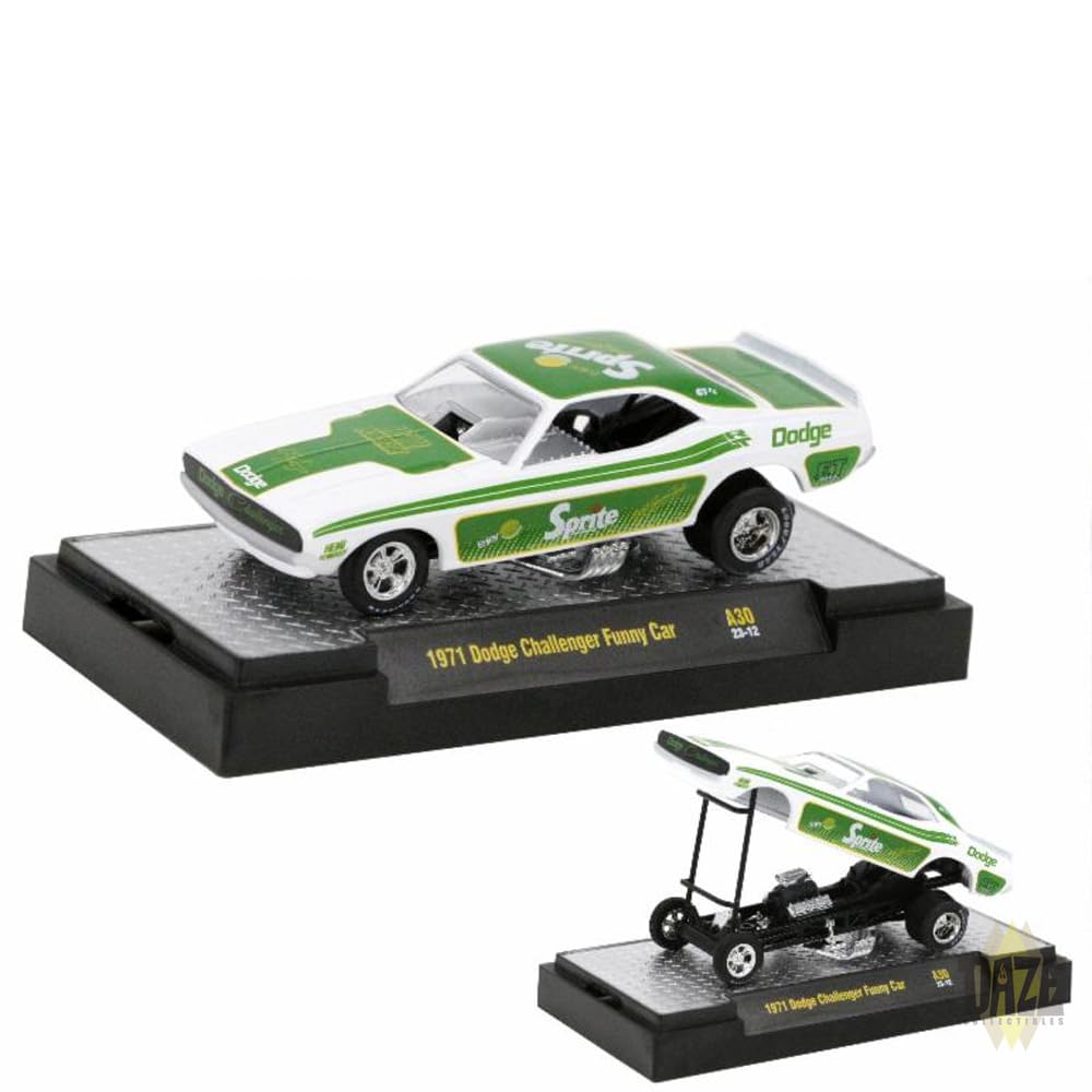 M2 1974 ダッジ・ラム・トラック & 1971 チャレンジャーファニーカー 1974 Dodge Ramp Truck & 1971 Challenger Funny Car 1:64 M2