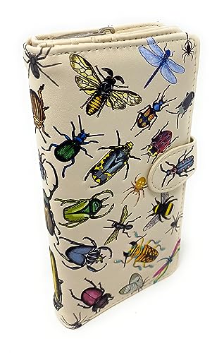 Shag Wear Insect Mania Large Wallet for Women and Teen Girls Vegan Faux Leather 7